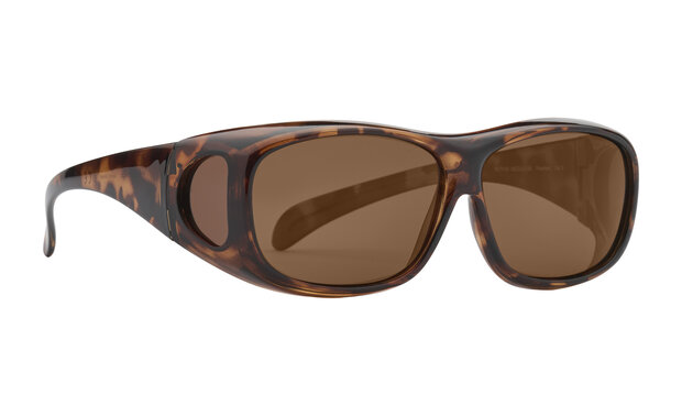 Fitover Overzetzonnebril Sonnen&#x00fc;berbrille Casual Havanna 