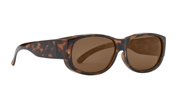  Fitover Overzetzonnebril Sonnenüberbrille Retro havanna