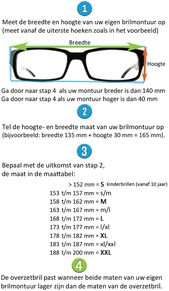 Tot Volgen beproeving Bepaal de maat van je overzet zonnebril | overzet-zonnebril.nl (tip)